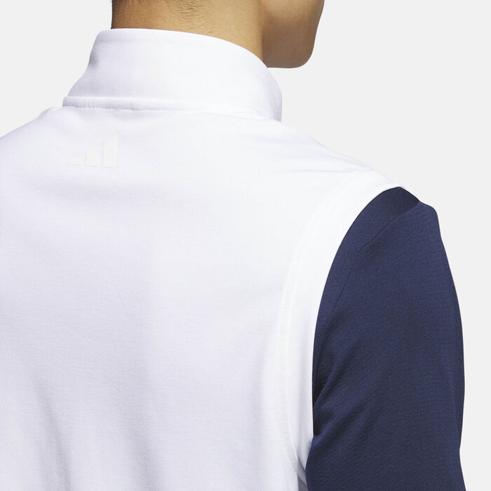 adidas Men's Elevated 1/4-Zip Golf Vest White image number 4