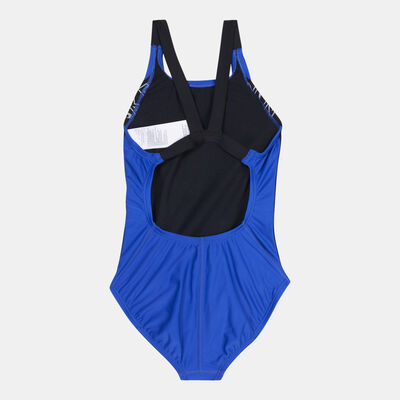 Nike Swim Kids' Fastback One-Piece Swimsuit Blue