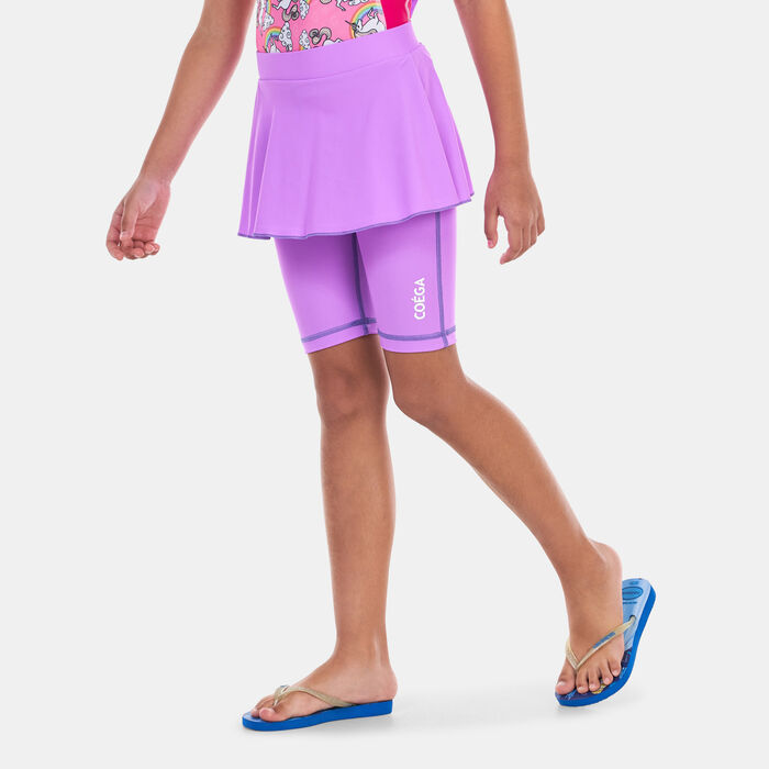 COEGA Kids' Skirted Swim Long Shorts Purple image number 0
