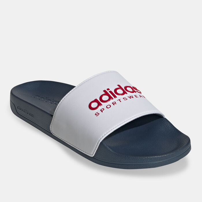 adidas Men's Adilette Shower Slides White adidas Men's Adilette Shower Slides White image number 0