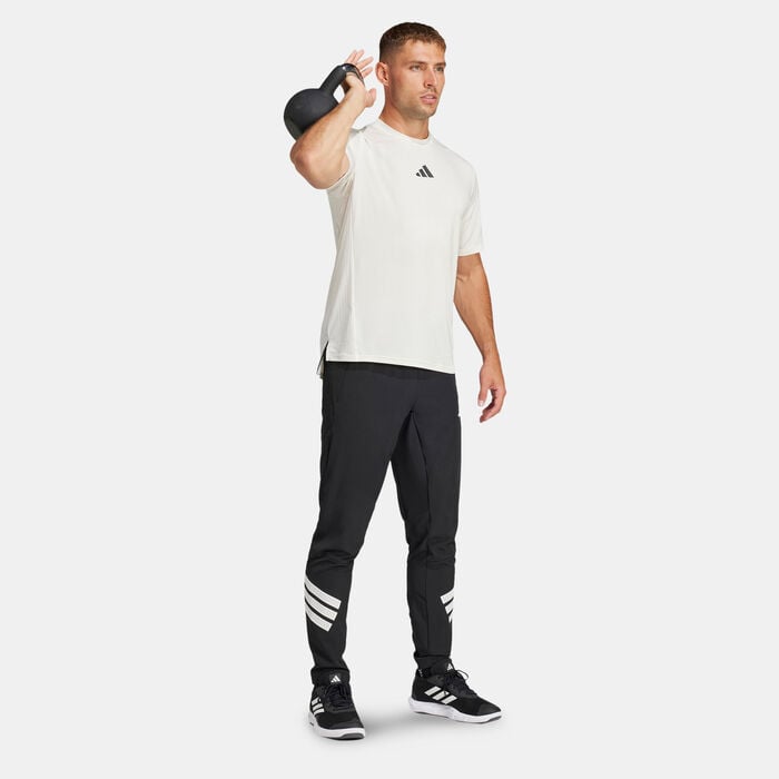 adidas Men's Icon 3-Stripes Woven Training Joggers Black adidas Men's Icon 3-Stripes Woven Training Joggers Black image number 2