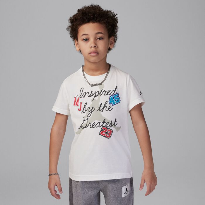 新品 Shop Jordan -SSS KSA in Online White T-Shirt Graphic Kids' ウイスキー