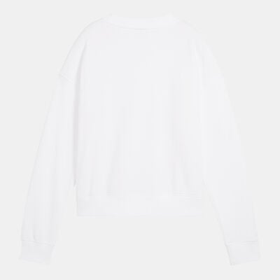 PUMA Women's Squad Sweatshirt White PUMA Women's Squad Sweatshirt White