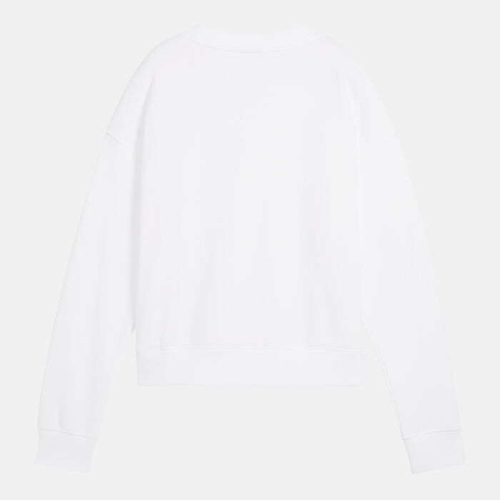 PUMA Women's Squad Sweatshirt White PUMA Women's Squad Sweatshirt White image number 1