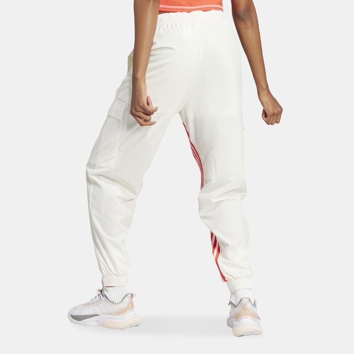 adidas Women's Versatile Dance Cargo Pants White adidas Women's Versatile Dance Cargo Pants White image number 1