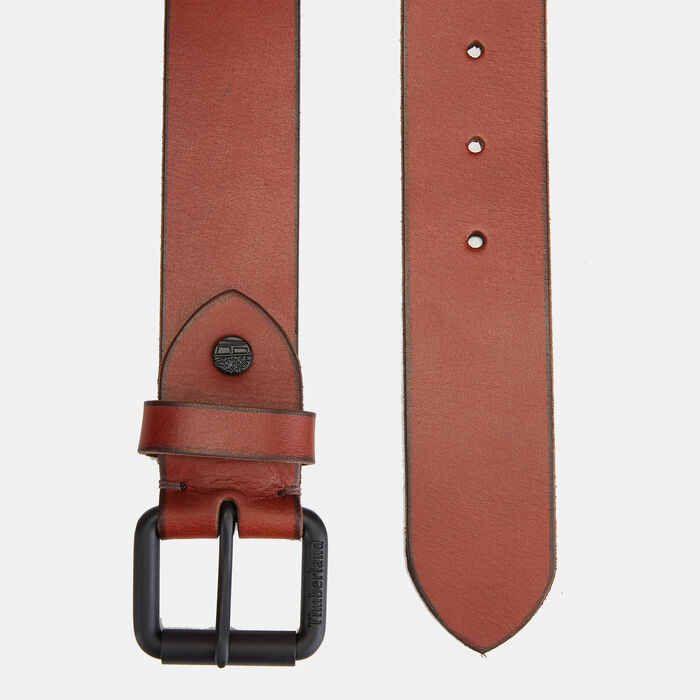 Roller-Buckle Buffalo Leather Belt Roller-Buckle Buffalo Leather Belt image number 1