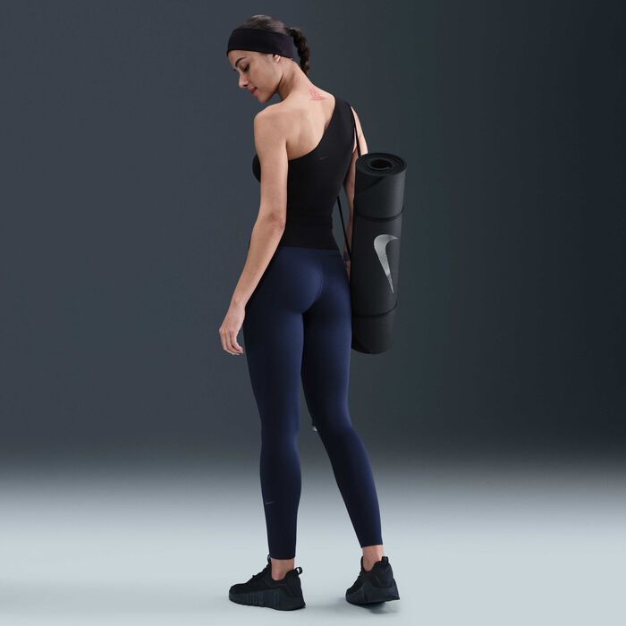 Nike Women's One Therma-FIT High-Waisted Training Leggings Blue image number 3