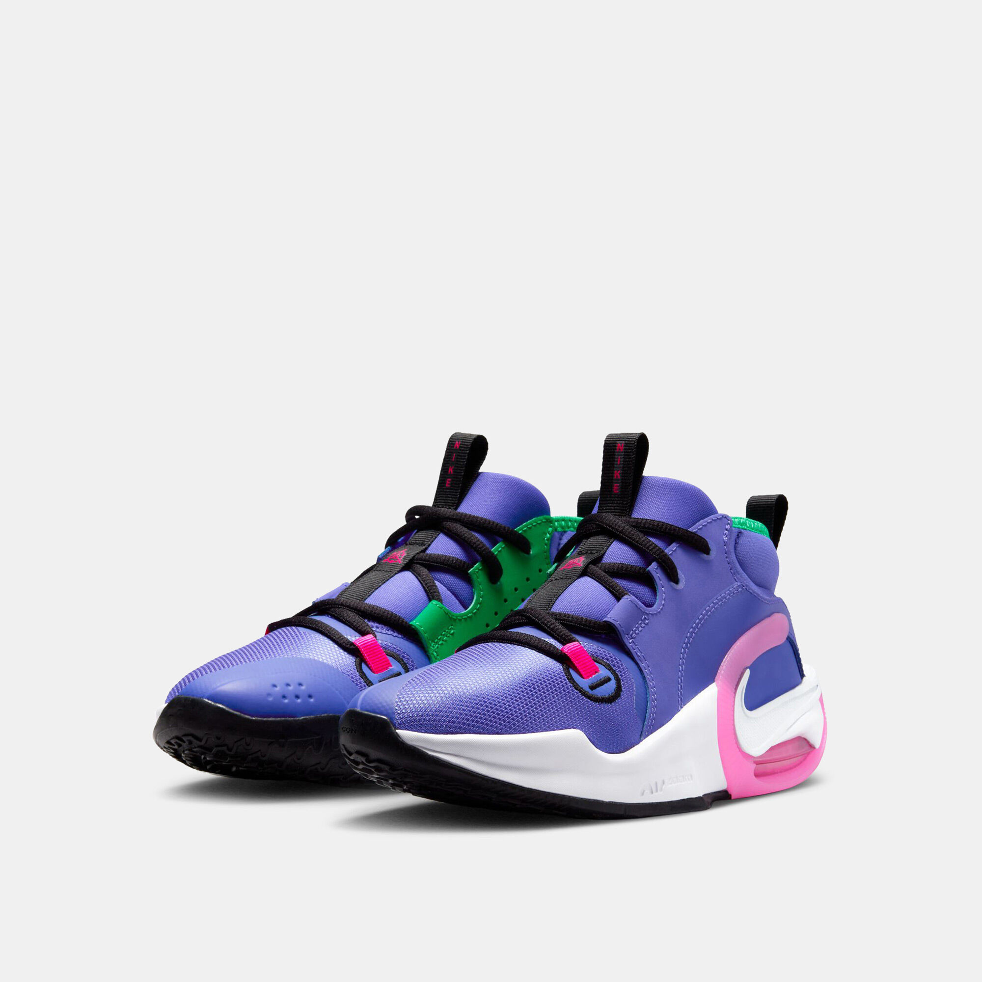 Shop Nike Kids' Air Zoom Crossover 2 Basketball Shoes Purple