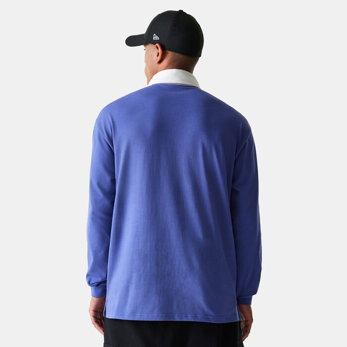 New Era Men's NBA Los Angeles Lakers Rugby Polo Shirt Blue New Era Men's NBA Los Angeles Lakers Rugby Polo Shirt Blue image number 1