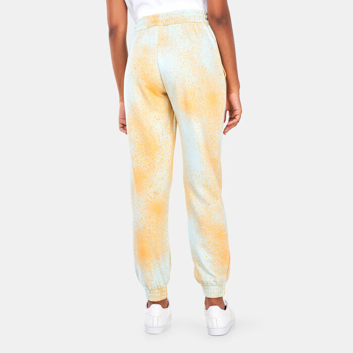 adidas Originals Women's Allover Print Cuffed Joggers Blue image number 1