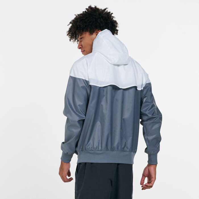 Nike Men's Sportswear Windrunner Hooded Jacket Grey image number 1