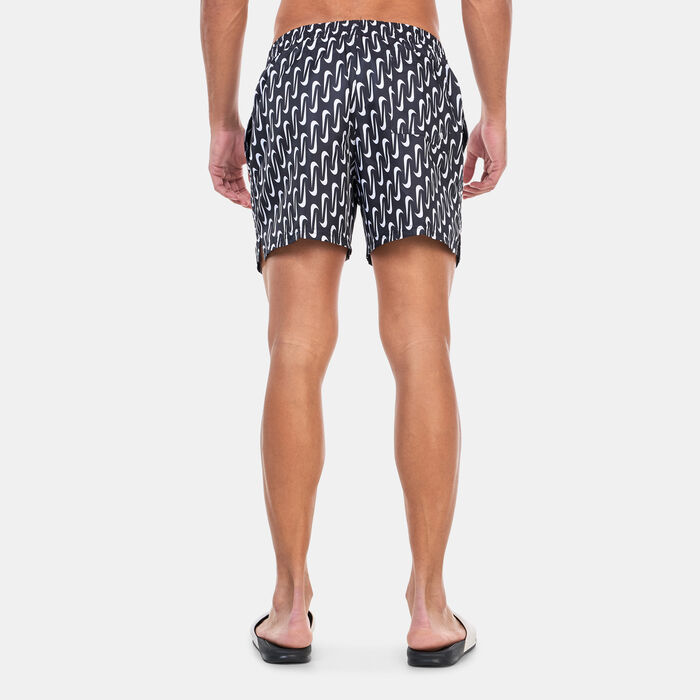 Nike Swim Men's Printed Volley Swimming Shorts Black Nike Swim Men's Printed Volley Swimming Shorts Black image number 1