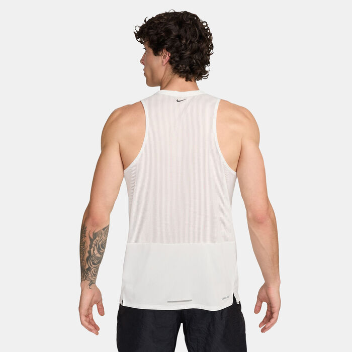 Nike Men's Rise 365 Running Division Dri-FIT Running Tank Top White image number 1