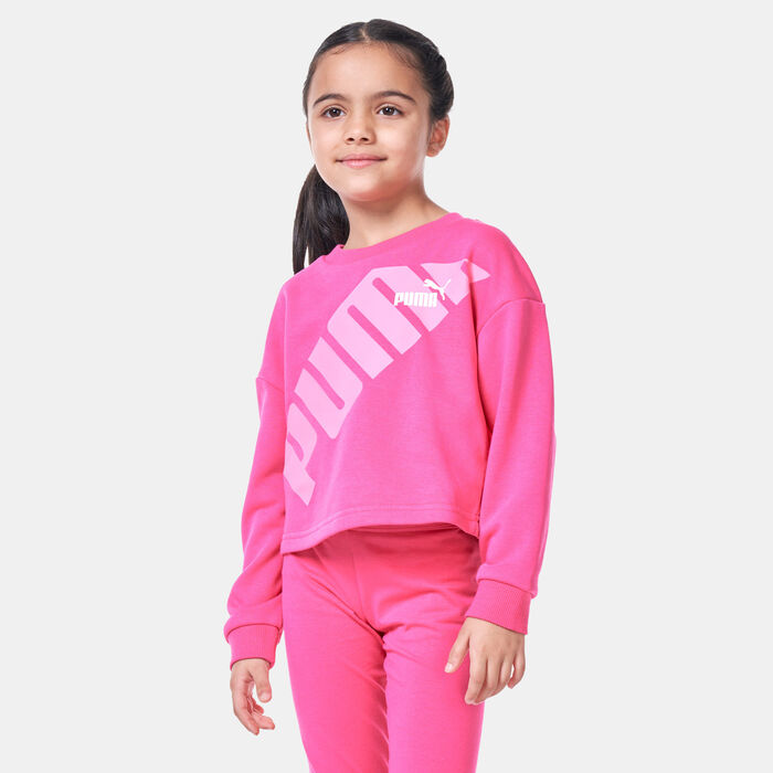 PUMA Kids' Power Sweatshirt Pink PUMA Kids' Power Sweatshirt Pink image number 0