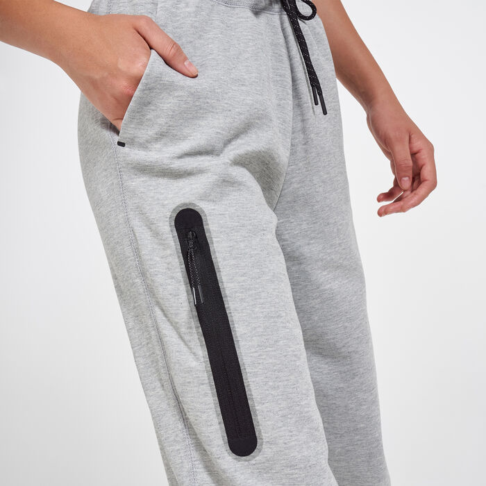 Women's Nike Sportswear Tech Fleece Pants 2XL Zipper White Black Training  Casual