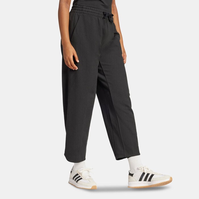 adidas Women's ALL SZN Cloud Jersey Barrel Leg Joggers Black adidas Women's ALL SZN Cloud Jersey Barrel Leg Joggers Black image number 2