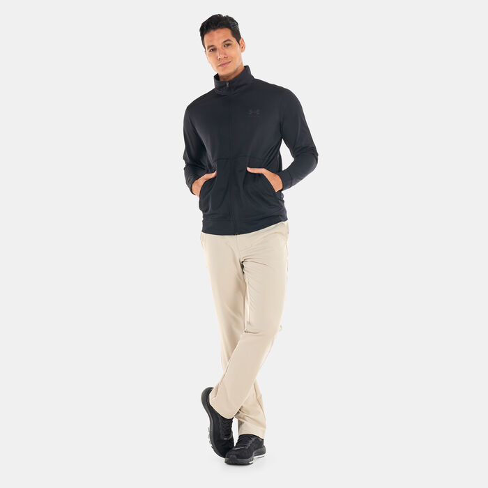 Under Armour Men's UA Pique Track Jacket Black image number 2