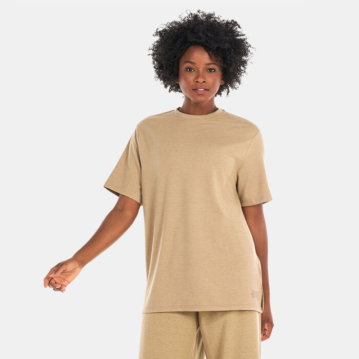 SQUATWOLF Women's Relaxed Marl T-Shirt Beige SQUATWOLF Women's Relaxed Marl T-Shirt Beige image number 0