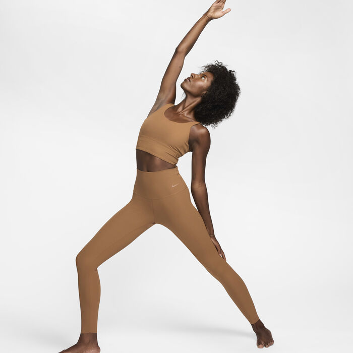 Nike Women's Zenvy 7/8 Yoga Leggings Brown Nike Women's Zenvy 7/8 Yoga Leggings Brown image number 0