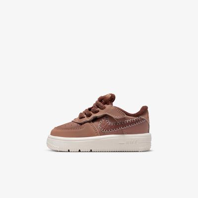Nike Kids' Force 1 Low EasyOn Shoes Brown