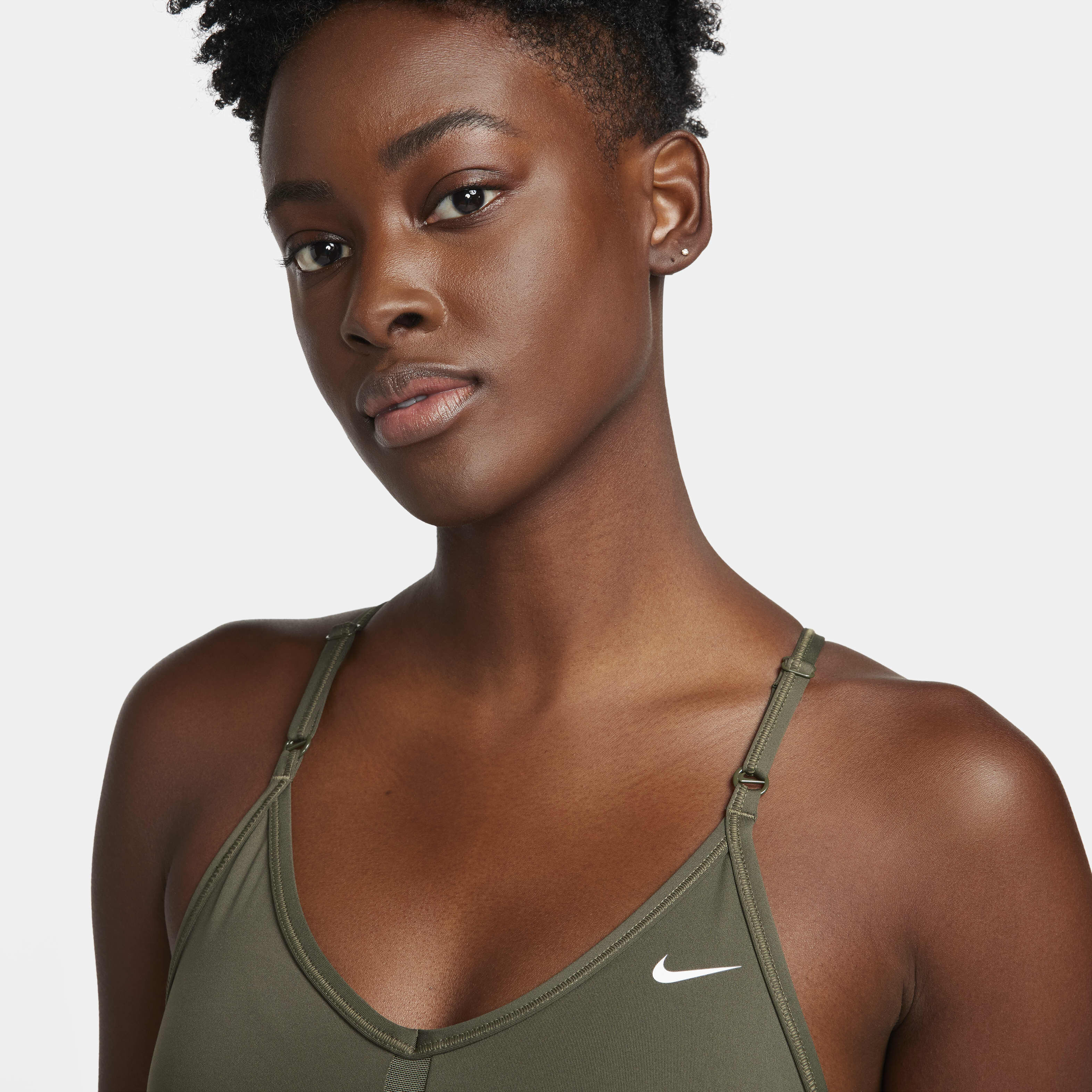 Nike v neck sports bra clearance