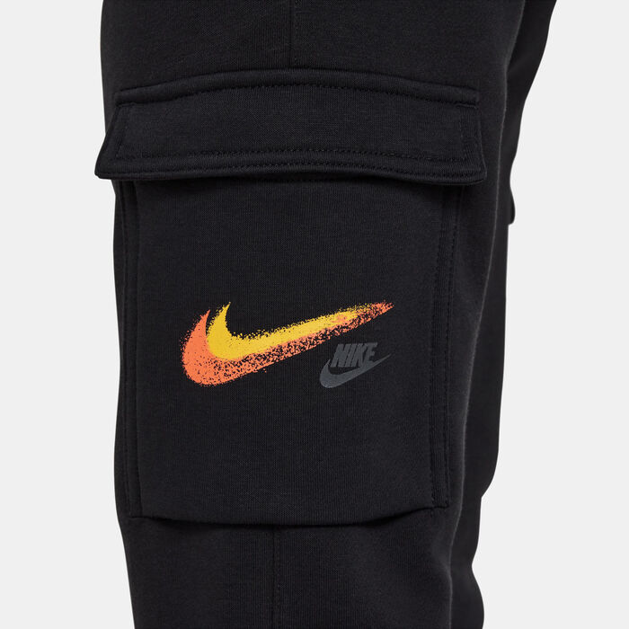 Nike Kids' Sportswear Fleece Graphic Cargo Trousers Black Nike Kids' Sportswear Fleece Graphic Cargo Trousers Black image number 4