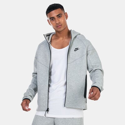 Nike Men's Sportswear Tech Fleece Windrunner Full-Zip Hoodie Grey Nike Men's Sportswear Tech Fleece Windrunner Full-Zip Hoodie Grey