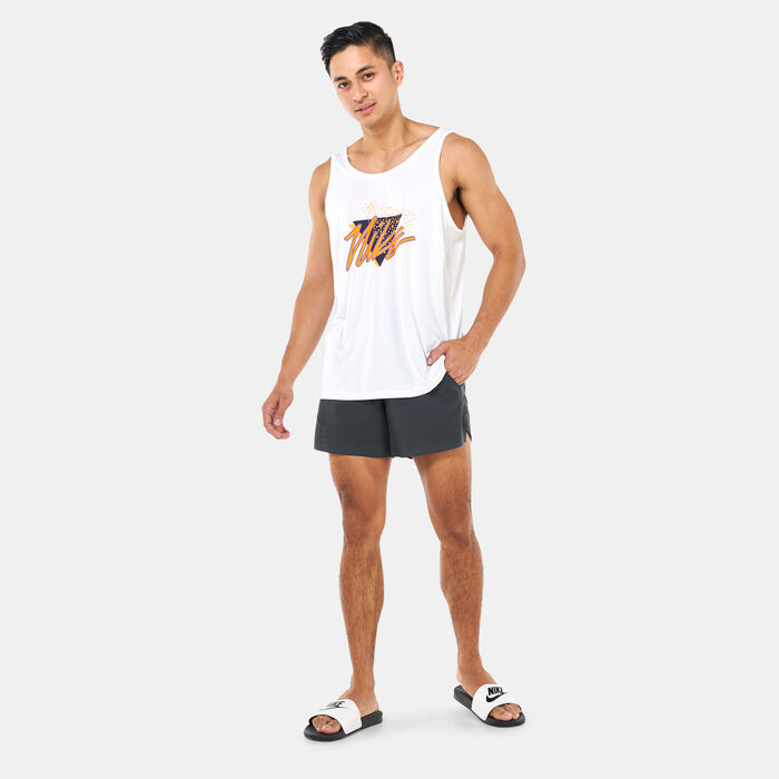 Nike Swim Men's Swim Vibe Tank Top White Nike Swim Men's Swim Vibe Tank Top White image number 2