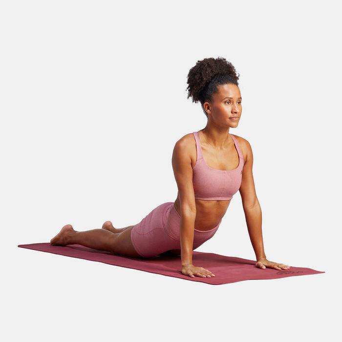 adidas Women's Coreflow Medium-Support Training Sports Bra Pink image number 2