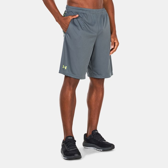 Under Armour Men's UA Tech™ Wordmark Graphic Training Shorts Grey Under Armour Men's UA Tech™ Wordmark Graphic Training Shorts Grey image number 0