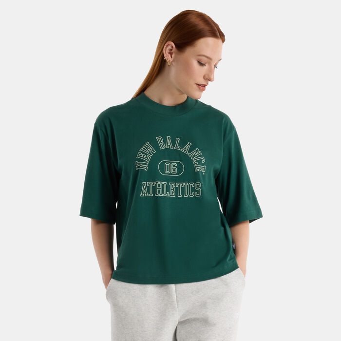 New Balance Women's Graphic Jersey T-Shirt Brown New Balance Women's Graphic Jersey T-Shirt Brown image number 0