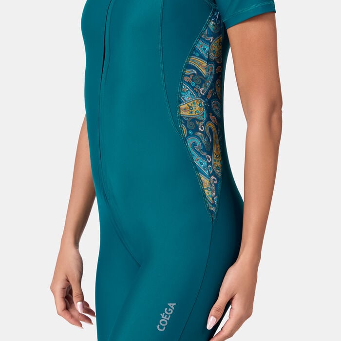 COEGA Women's Slim-Kini One-Piece Swimsuit Green COEGA Women's Slim-Kini One-Piece Swimsuit Green image number 2