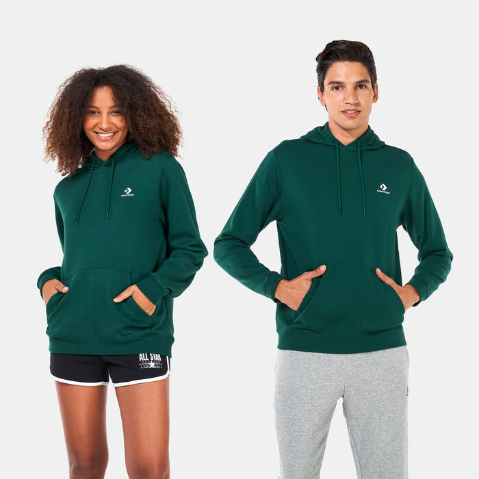 Converse Star Chevron Embroidered Classic Hoodie Green Converse Star Chevron Embroidered Classic Hoodie Green image number 0