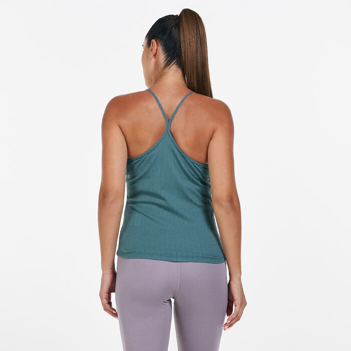 Nike Women's Yoga Pointelle Tank Top Green Nike Women's Yoga Pointelle Tank Top Green image number 1