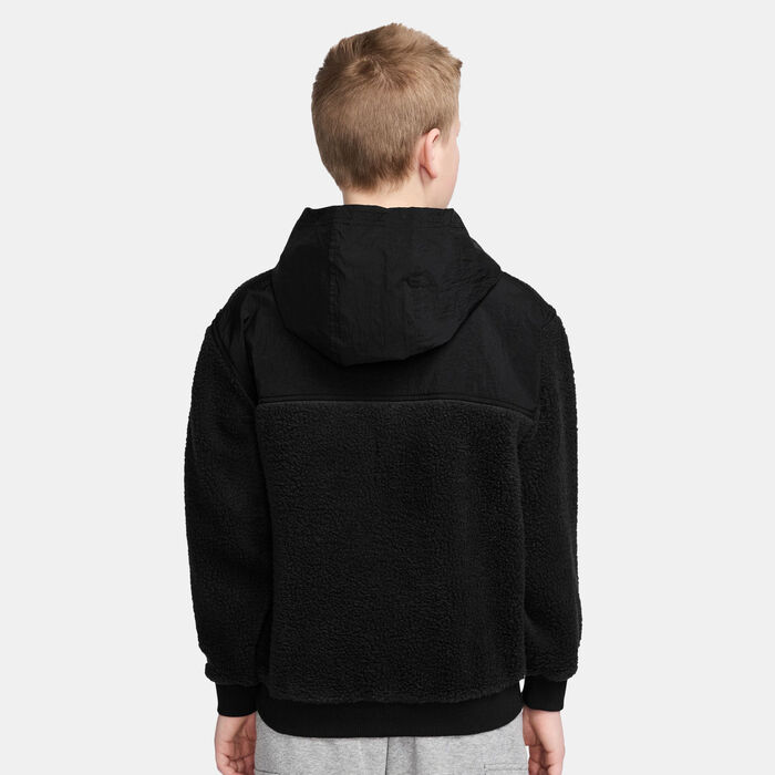 Nike Kids' Sportswear Club Fleece Hoodie Black Nike Kids' Sportswear Club Fleece Hoodie Black image number 1