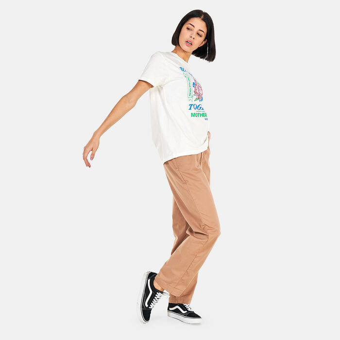 Vans Women's Lizzie Armanto Skate Chino Pants Beige Vans Women's Lizzie Armanto Skate Chino Pants Beige image number 2