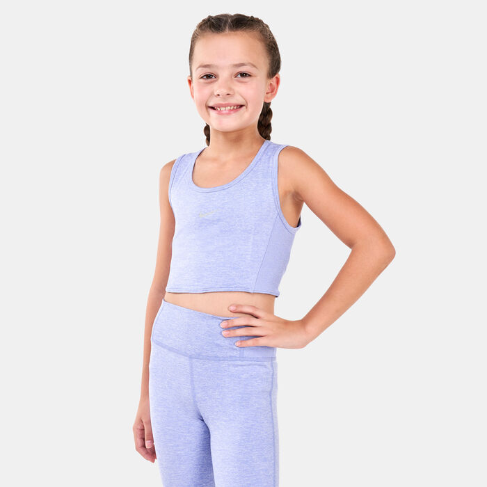 Nike Kids' Yoga Dri-FIT Tank Top Blue image number 0