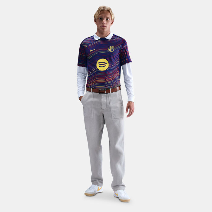 Nike Men's FC Barcelona Academy Pro Pre-Match Football Top Blue Nike Men's FC Barcelona Academy Pro Pre-Match Football Top Blue image number 2