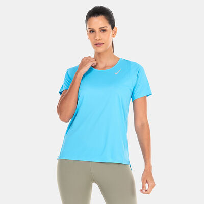 Nike Women's Dri-FIT Race T-Shirt Blue