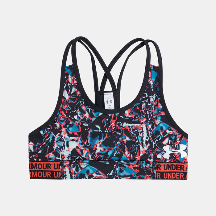 Under Armour Kids' HeatGear Armour Sports Bra Black Under Armour Kids' HeatGear Armour Sports Bra Black image number 0