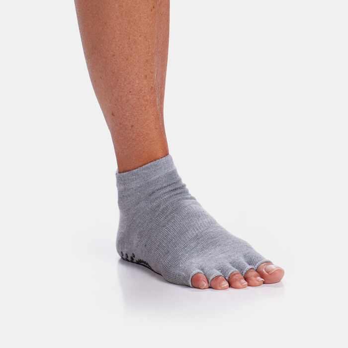 Gaiam Toeless Grippy Yoga Socks (1 Pair) Multi-Color Gaiam Toeless Grippy Yoga Socks (1 Pair) Multi-Color image number 0