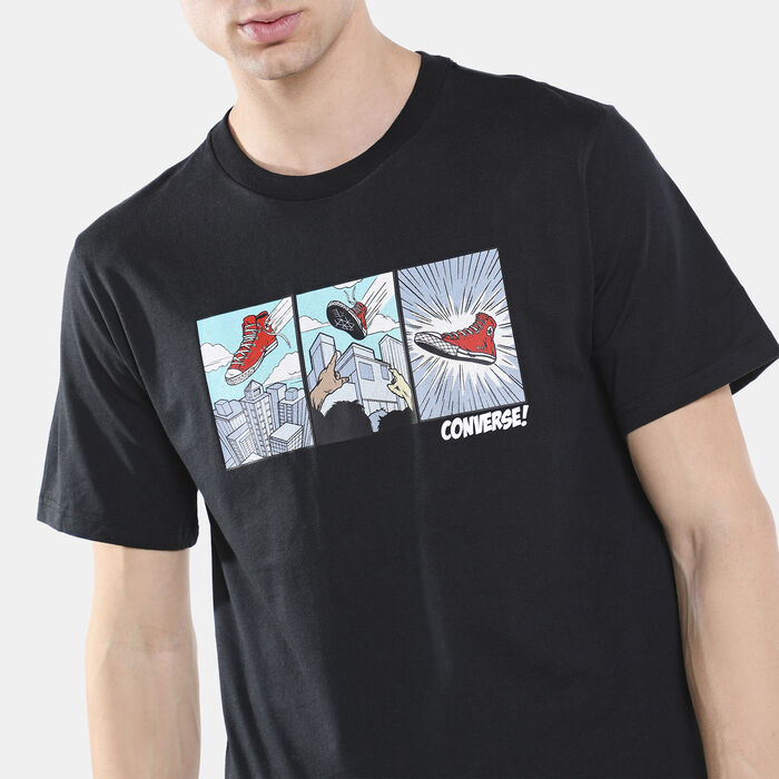 Converse Men's Comic Chuck T-Shirt White Converse Men's Comic Chuck T-Shirt White image number 3