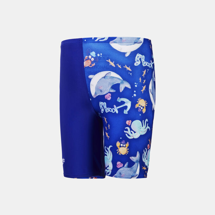 Speedo Kids' Digital Allover Swimming Jammers Blue image number 0