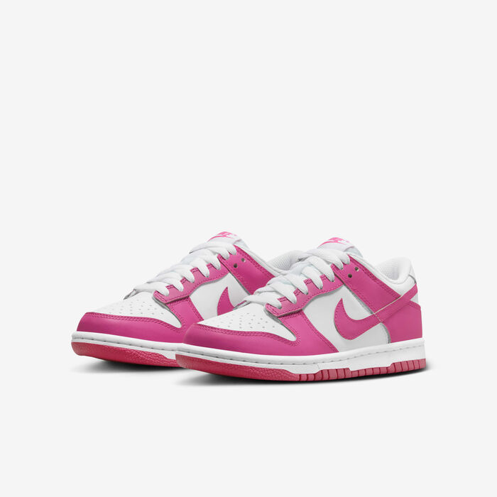 Nike Kids' Dunk Low Shoes Pink Nike Kids' Dunk Low Shoes Pink image number 4