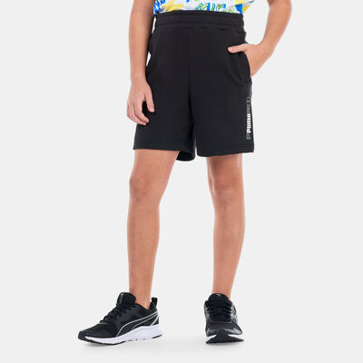 PUMA Kids' Essentials+ Logo Lab Shorts Black