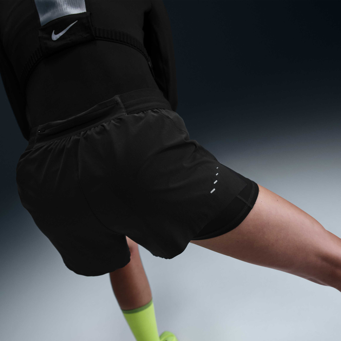 Nike Women's Swift Dri-FIT 2-in-1 Running Shorts Black Nike Women's Swift Dri-FIT 2-in-1 Running Shorts Black image number 2