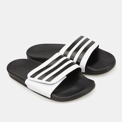adidas Men's Adilette Comfort Adjustable Bandage Slides Black