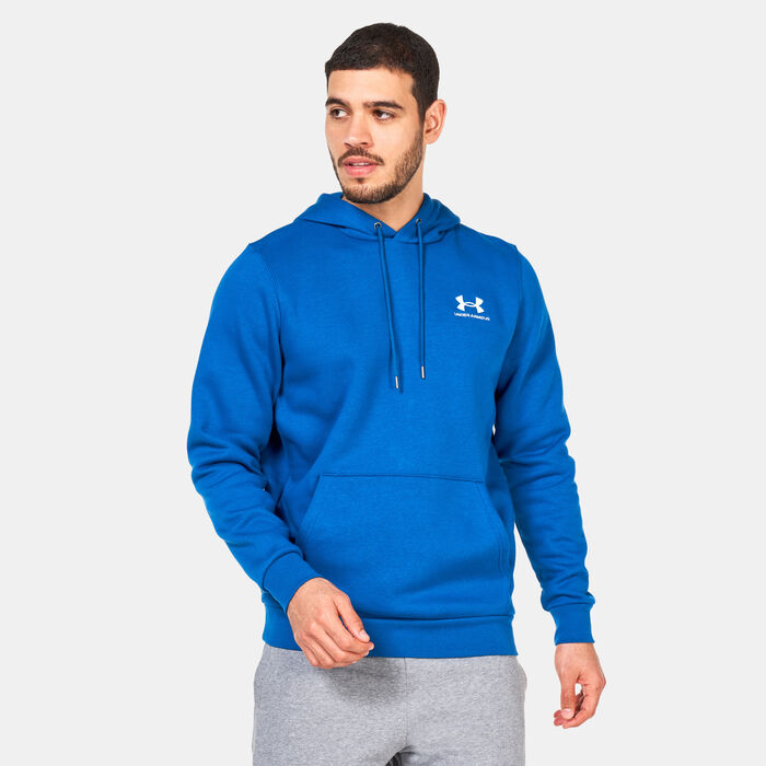 Under Armour Men's UA Essential Fleece Hoodie Blue image number 0
