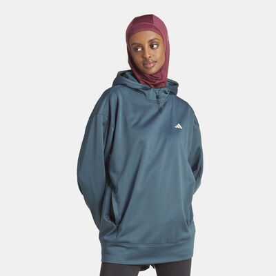 adidas Women's AEROREADY Game And Go Training Hoodie Blue