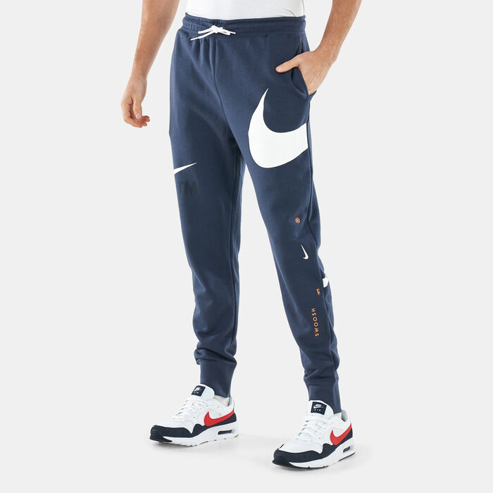 Nike Men's Sportswear Swoosh Semi-Brushed-Back Pants Orange Nike Men's Sportswear Swoosh Semi-Brushed-Back Pants Orange image number 0